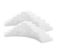ASelected Pack of 100 Magic Eraser Sponges for Stain Mark Removal Magic Sponges for Cleaning Household Cleaning Blocks Melamine Sponge for Painted Walls Wipes Kitchen Cleaner (White)