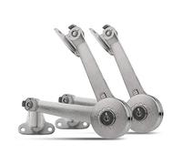 ASelected Pack of 2 Lid Support Safety Hinges for Toy Box Hold 40Lb Lid Stay Lift Up Buffer Hinge for Cabinet Cupboard Wardrobe Toy Box Adjustable Angle 75° 90° 110°