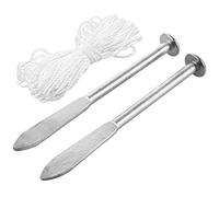 ASelected Pair of Line Pins with 3M Building Line, Bricklayers Line,line pins for bricklaying,Builders,bricklaying tools For Bricklaying or Blockwork, silver