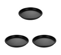 ASelected Pizza Pan, Non Stick Dishwasher Safe Pan, Round Pizza Tray for Oven, Carbon Steel Pizza Oven Tray for Baking Oven Applicable (10 Inches) (Pack of 3)