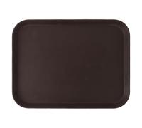 ASelected Serving Tray Rectangle Non-Slip Serving Tray with High Grip Rubber Surface 50.5X38Cm for Restaurant, Coffee Store, Kitchen, Party