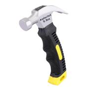 ASelected Stubby Claw Hammer 8 oz Small Hammer with Rubber Handle Mini Camping Hammer for Women Nail Hammer Hammer for Home, DIY, Camping, Tent Stakes