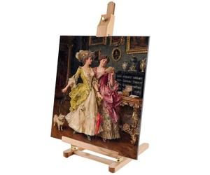 ASelected Table Top Easel Stand, 54cm Adjustable Tabletop Art Display H-Frame Beech Wood Desktop Art Easel, Small Easel Stand for Beginners, Artists Painting and Scrapbooking