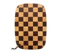 ASelected Wooden Chopping Board, 40x28x2cm Large Checkerboard Pattern Chopping Board with Hanging Hole, 2cm Thick Wood Cutting Board for Meat, Bread, Fruit, Cheese
