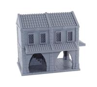Asemly Ferisia Depot House - 3D Printed Tabletop Terrain | Two-Story Stone Building with Removable Roof | 28mm Fantasy Scenery for DND, Pathfinder & RPG Miniatures