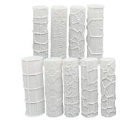 Asemly Texture Roller Set for Tabletop Gaming, 9pcs, Grass, Stone, Wasteland, USA Made