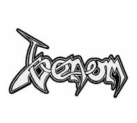 AsenbluT F B Venom Logo Shape Patch Black Metal, black, 10 x 5 cm