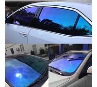 ASENDIWAY Chameleon Window Tint Film for Cars, Car Window Tint Dark Blue Solar Protection Film Scratch Resistant 65% VLT Windshield Sun Shade Heat & UV Block