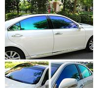 ASENDIWAY Window Tint Film for Cars, Car Window Tint Chameleon Purple Blue Solar Protection Film 60% VLT Front Windshield Sun Shade Heat & UV Block and Scratch Resistant