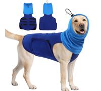 ASENKU Dog Anxiety Vest, Thunder Jacket for Dogs Anxiety, Dog Shirt for Thunderstorms, Breathable & Skin-Friendly Physical Noise Reduction Design, Anxiety Calming Hoodie for Small Medium Large Dog