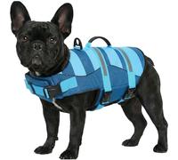 ASENKU Dog Life Jacket with Top Rescue Handle & Reflective Strips - Adjustable Buoyancy Control Vest for Small, Medium, Large Dogs - High Visibility Safety for Swimming, Boating, Kayaking and Beach