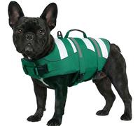 ASENKU Dog Life Jacket with Top Rescue Handle & Reflective Strips - Adjustable Buoyancy Control Vest for Small, Medium, Large Dogs - High Visibility Safety for Swimming, Boating, Kayaking and Beach