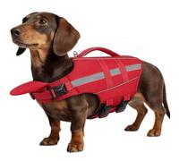 ASENKU Dog Life Vest with Neck Support - High Buoyancy for Small, Medium and Large Dogs, Ideal for Swimming, Beach & Boat, with Reflective Rescue Handle M