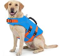 ASENKU Life Jacket for Small Medium Large Dogs, Adjustable Harness + Carry Handle, Reflective Strips, Ideal for Swimming, Boating and Dog