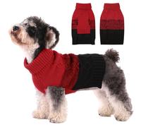 ASENKU Warm Dog Sweater for Small Medium Dogs,Pet Sweaters for Fall Winter Dog Clothing,Thicked Pullover Puppy Cat Turtleneck Sweater for Doggie Chihuahua Clothing