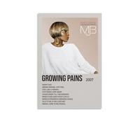 ASENWQWNEQWLL Growing Pains by Mary J. Blige Poster Wall Art Decor Canvas Posters Vintage Art Esthetic Decoration for Living Room Bed Room 16x24inch(40x60cm) Unframe-style