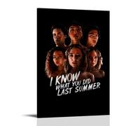 ASENWQWNEQWLL I Know What You Did Last Summer Poster Wall Art Decor Canvas Posters Vintage Art Esthetic Decoration for Living Room Bed Room 12x18inch(30x45cm) Frame-style
