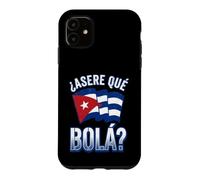 Asere Que Bola Cuban Slang with Distressed Waving Flag Case for iPhone 11