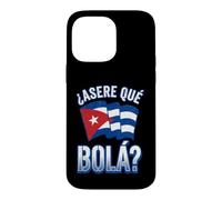 Asere Que Bola Cuban Slang with Distressed Waving Flag Case for iPhone 14 Pro Max