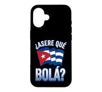 Asere Que Bola Cuban Slang with Distressed Waving Flag Case for iPhone 16