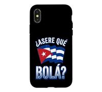 Asere Que Bola Cuban Slang with Distressed Waving Flag Case for iPhone X/XS