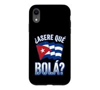 Asere Que Bola Cuban Slang with Distressed Waving Flag Case for iPhone XR
