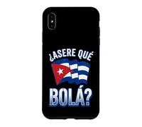Asere Que Bola Cuban Slang with Distressed Waving Flag Case for iPhone XS Max