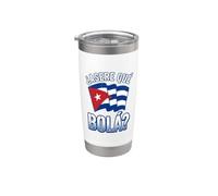 Asere Que Bola Cuban Slang with Distressed Waving Flag Stainless Steel Insulated Tumbler