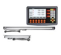 ASerZenith 2 Axis Dro Set Digital Readout Display And 2 Pieces 5U Linear Glass Scale Encoder 50-800Mm (100Mm 500Mm Sds2 3Va Dro Kit)