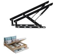 ASerZenith 2pcs Folding Bed Lifting Mechanism Gas Strut Support Storage Box Lifter Kit Hydraulic Rod Pneumatic Spring Lift for Storage Bed,Black2pcs-900mm