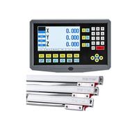 ASerZenith 3 Axis Dro Set Digital Readout Display And 3 Pieces 5U Linear Glass Scale Encoder 50-800Mm (150Mm 350Mm 800Mm 0.005Mm Kit)