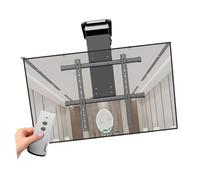 ASerZenith Adjustable Ceiling TV Mount Bracket - 0-85° Flip Down Motorised TV Bracket, Fits 50-90 Inch TVs, Electric TV Ceiling Mount With Remote Control And Switch Control, Motorised TV Lift