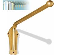 ASerZenith Adjustable Curtain Rods Sturdy Swivel Design Ideal For Front Doors Shops Kitchens Bathrooms Versatile And Stylish Window Decoration(Gold 1 Pc-50Cm)