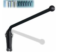 ASerZenith Adjustable Curtain Rods Sturdy Swivel Design Ideal For Front Doors Shops Kitchens Bathrooms Versatile And Stylish Window Decoration(Black 1 Pc-70Cm)