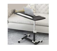 ASerZenith Adjustable Overbed Table On Wheels 30" Mobile Laptop Desk For Home & Office Height Adjustable Standing Desk Portable Rolling Workstation(A)