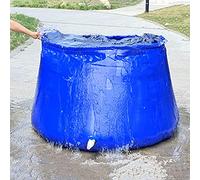 ASerZenith Blue Large-Capacity Water Storage Bag, Collapsible Soft Emergency Water Bladder Tank, For Outdoor Farm Garden Accessories,0.9X0.6X0.7M/0.3T