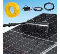 ASerZenith Electric Solar Panel Cleaning Brush Kit - 32.8Ft Water Fed Pole With Telescopic Aluminum Rod, 23.6Inch Handheld Roller, 60Cm Cleaning Tool For Solar Panels, Efficient &,350Cm/11.5Ft
