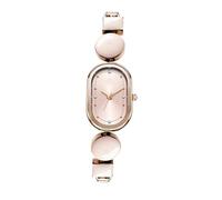 ASerZenith Fashion Unique Women's Quartz Watch Oval Dial Irregular Bracelet Strap Luxury Casual Ladies Wristwatch,Rose