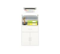 ASerZenith File Cabinet Large Capacity Storage Drawer Cabinet Office File Cabinet Printer Data Organizer Vertical Cabinet Drawer Filing Cabinet,White