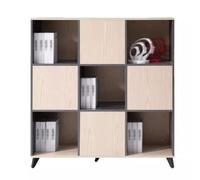 ASerZenith Filing Cabinet Solid Wood File Cabinet, Nine-Square Grid Storage, Simple, Suitable For Study, Bedroom, Living Room, Etc Home Office