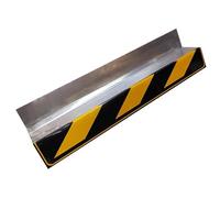 ASerZenith Garage Wall Guards,Rubber Corner Protector For Car Parking Garages - Reflective Wall Guard & Aluminum Edge Strip For Warehouse & Workshop Corner Protection,Yellow-60Cm-10Pcs