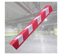 ASerZenith Garage Wall Guards,Rubber Corner Protector For Cars - L-Shape Foam Parking Guard, High Toughness Reflective Wall Corner Protector For Garage Safety, Durable Edge Guard For Par,Rosso-2Pcs