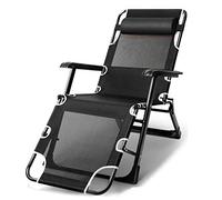 ASerZenith Garden Furniture Sets Sun Lounger, Gravity Sun Lounger Camping Garden Chairs Folding Gravity Deck Chair Recliner Reclining Waterproof Chaise Loungers Metalscenery