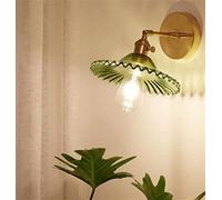 ASerZenith Glass Wall Lamp Modern Transparent Wall Sconce Lighting - Wall Lamp Copper Wall Light Clear Lampshade,Wall Lamps,D