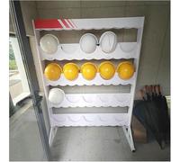ASerZenith Helmet Organizer - Storage Rack For Multiple Helmets, Removable Display Stand For Mine Entrance And Substation Use