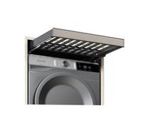 ASerZenith Invisible Aluminum Alloy Clothes Drying Rack With Pull Out Trouser Drawer Built In Wardrobe Basket For Space Saving Orange,Grey-764-814Mm