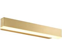 ASerZenith Led Wall Lamp, Mirror Light Copper Mirror Light Acrylic Retractable Led Mirror Headlight Makeup Lamp With Bathroom Dressing Table Dressing(Gold-42Cm)