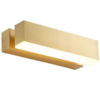 ASerZenith Led Wall Lamp, Mirror Light Copper Mirror Light Acrylic Retractable Led Mirror Headlight Makeup Lamp With Bathroom Dressing Table Dressing(Gold-30Cm)