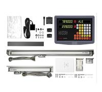 ASerZenith Linear Actuator, 2/3 Axis Dro Set Digital Readout Kit With Grating Ruler Linear Scale Encoder 5Μ 20~1020Mm For Lathe Milling (1 2 Axis Dro Set 5Um)