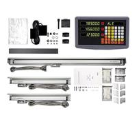 ASerZenith Linear Actuator, 2/3 Axis Dro Set Digital Readout Kit With Grating Ruler Linear Scale Encoder 5Μ 20~1020Mm For Lathe Milling (1 3 Axis Dro Set 5Um)